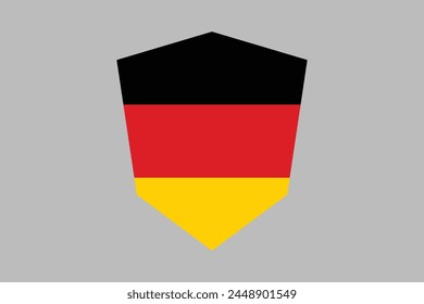 Germany flag sign, German national symbol, Germany country flag is a symbol of freedom, Vector illustration, Digital illustration
