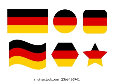 La bandera de Alemania ilustra el día de la independencia o las elecciones