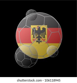 Germany flag in soccer ball