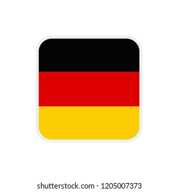 Germany flag. Germany square flag.