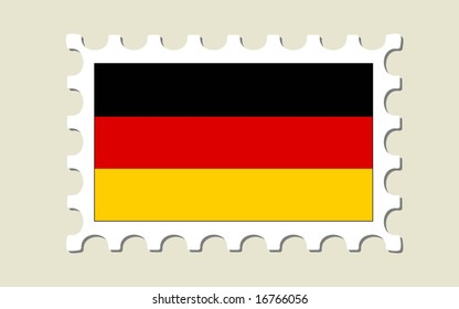 Germany Flag Stamp
