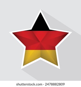 Bandera de Alemania Icono de forma de estrella