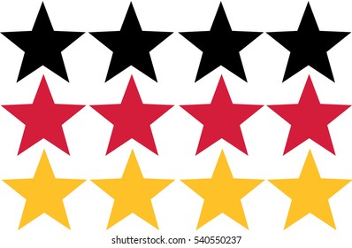 Germany flag from stars
