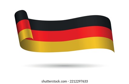 Símbolo de la bandera alemana.Cinta con bandera de Alemania.