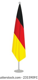 Germany  flag template. vector illustration 