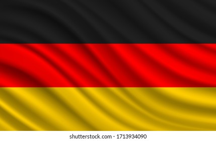 Germany Flag Vector Closeup Illustration