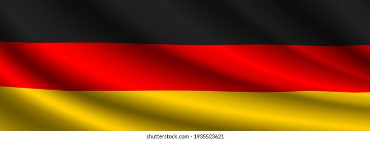 Germany Flag Vector Closeup Illustration