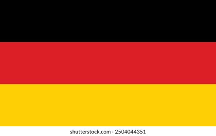 Deutschland Flagge Vektor Design und Illustration , deutsche Nationalflagge