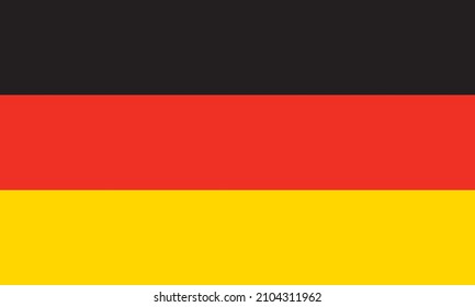 Deutschland Flaggenvektor. Deutschflagge
