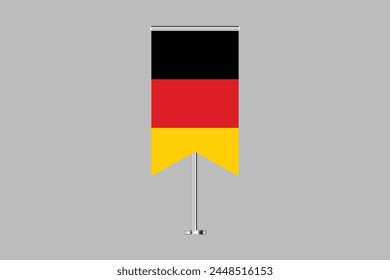 Germany flag, The flag of Germany, Germany flag vector graphic, National Germany flag, Vector illustration, Computer illustration
