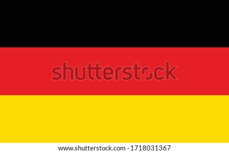 Germany flag vector graphic. Rectangle German flag illustration. Germany country flag is a symbol of freedom, patriotism and independence. Foto d'archivio © 