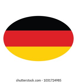Germany flag Vector Icon - Illustration, Vector illustration of flag of Germany, Germany flag on a gray background. Vector illustration.