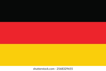 Germany flag vector icon isolated, Germany flag button, vector illustration of Germany flag.