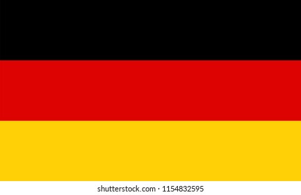 Germany flag vector icon, simple, flat design for web or mobile app