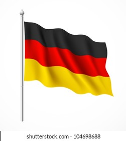 Germany Flag, Vector Illustration