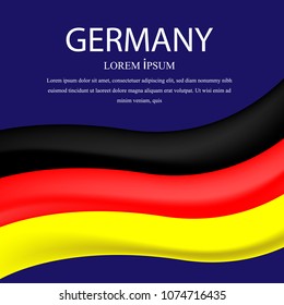 Germany flag vector illustration