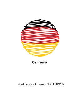 Germany flag vector illustration.