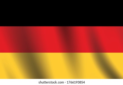 Germany flag vector illustration. Accurate dimensions, elements proportions and colors.