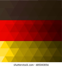 Germany Flag vector illustration. National Flag of Germany.