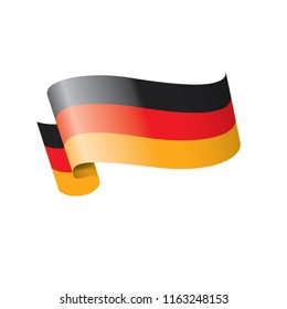 Germany flag, vector illustration on a white background