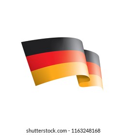 Germany flag, vector illustration on a white background