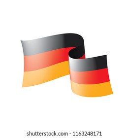 Germany flag, vector illustration on a white background