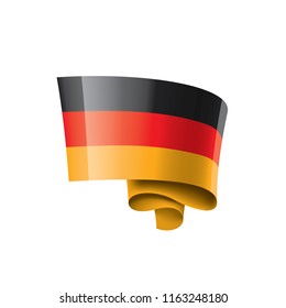 Germany flag, vector illustration on a white background