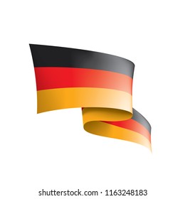Germany flag, vector illustration on a white background
