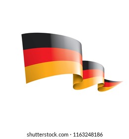 Germany flag, vector illustration on a white background