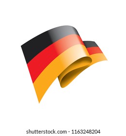 Germany flag, vector illustration on a white background