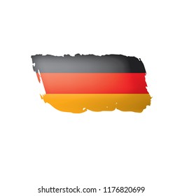 Germany flag, vector illustration on a white background