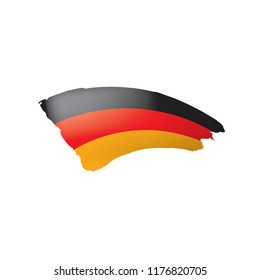 Germany flag, vector illustration on a white background