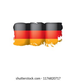 Germany flag, vector illustration on a white background