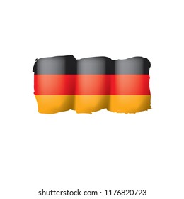 Germany flag, vector illustration on a white background