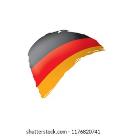 Germany flag, vector illustration on a white background