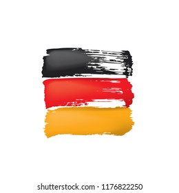 Germany flag, vector illustration on a white background