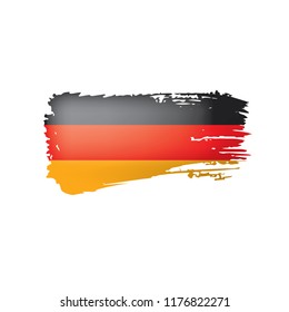 Germany flag, vector illustration on a white background