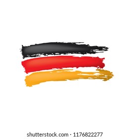 Germany flag, vector illustration on a white background
