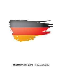 Germany flag, vector illustration on a white background