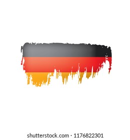 Germany flag, vector illustration on a white background