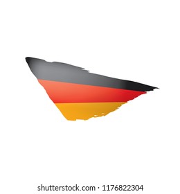 Germany flag, vector illustration on a white background