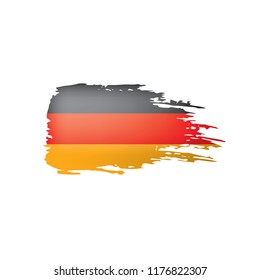 Germany flag, vector illustration on a white background