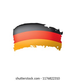 Germany flag, vector illustration on a white background