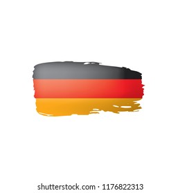 Germany flag, vector illustration on a white background
