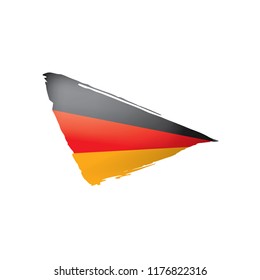 Germany flag, vector illustration on a white background