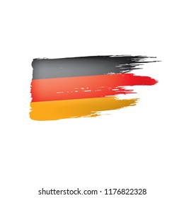 Germany flag, vector illustration on a white background