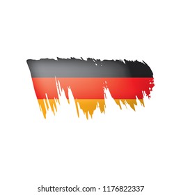 Germany flag, vector illustration on a white background