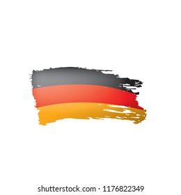 Germany flag, vector illustration on a white background