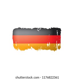 Germany flag, vector illustration on a white background