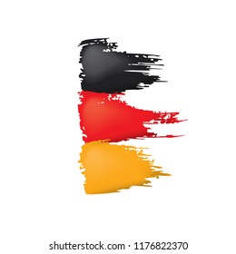 Germany flag, vector illustration on a white background